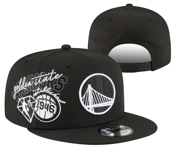 Golden State Warriors Stitched Snapback 75th Anniversary Hats 049